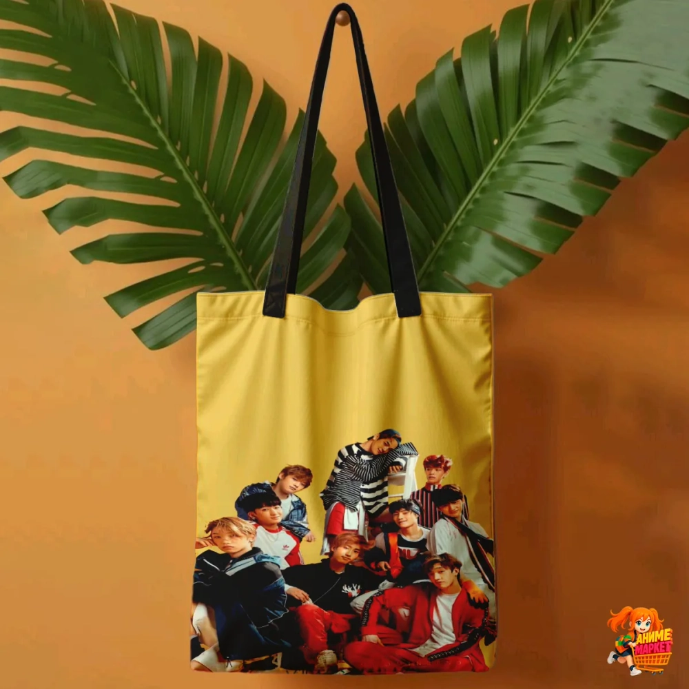 Сумка шоппер с принтом Stray Kids