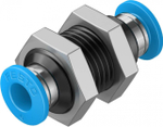 Муфта цанговая для панельного монтажа прямая Festo QSS-6