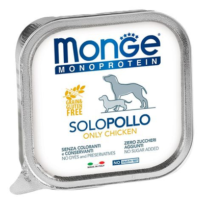 Паштет для собак Monge Dog Monoproteico Solo курица