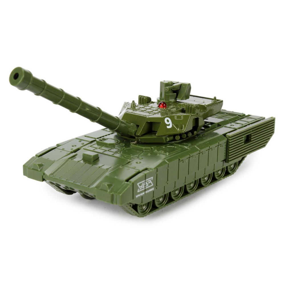 Модель ин. мет. "Армата танк Т-14" 1 см, вращается башня, зелен, коробка ARMATA-12-GN (Технопарк)