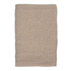 Покрывало хлопковое 230х250 Tkano Ethnic бежевое