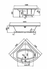 Ванна акриловая Vagnerplast Veronela 140x140