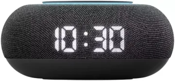 Умная колонка VK Капсула мини (с часами), тёмная серая