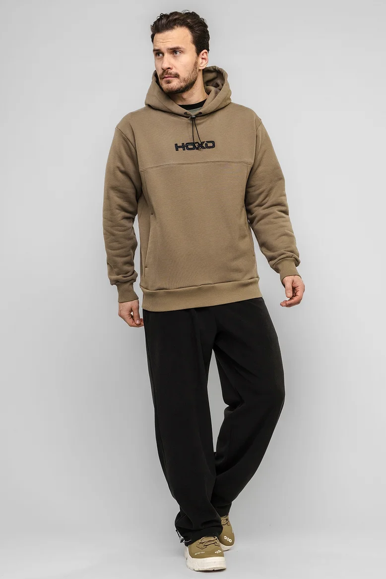Худи "НОХО" унисекс, цвет "Сухой мох"