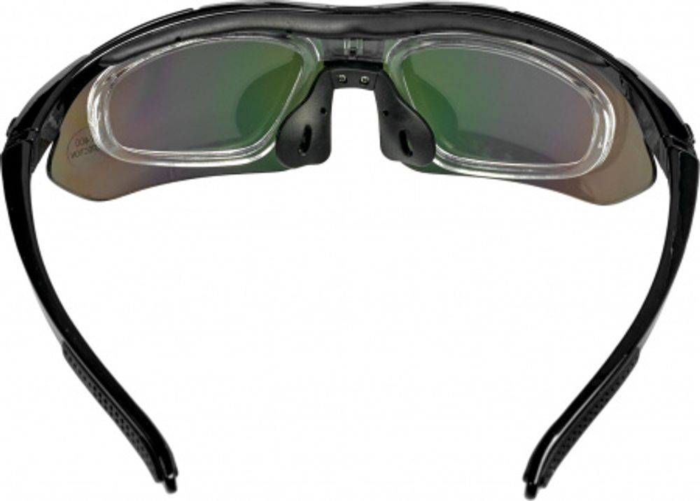 Очки спортивные солнцезащитные Bradex с 5 сменными линзами в чехле, черные