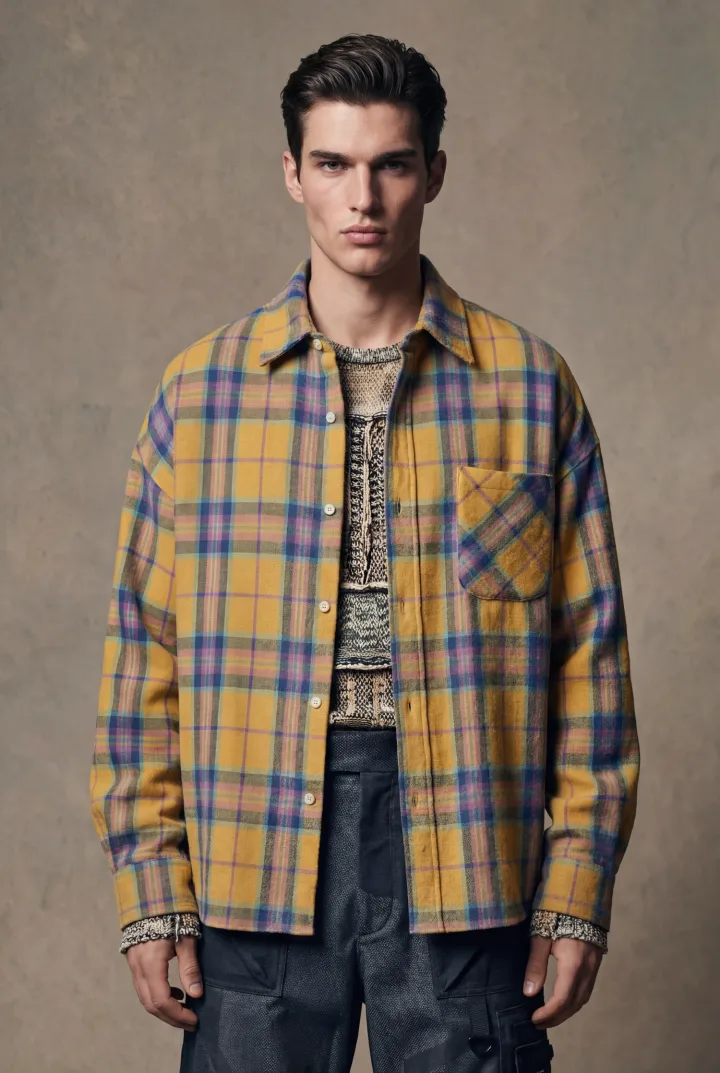 Рубашка в клетку «PURF»