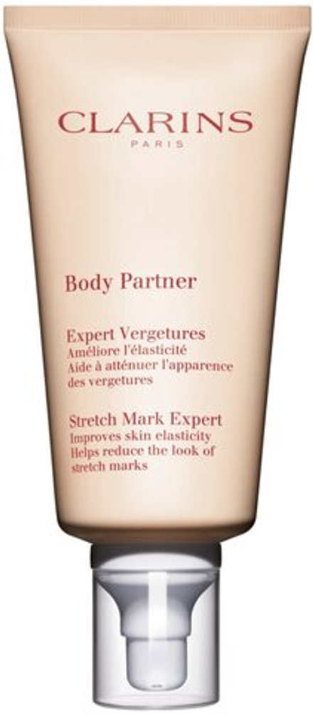 Clarins Body Partner Stretch Mark Expert - успокаивающий крем для тела, который уменьшает существующие растяжки и предотвращает образование новых /   175  ml  / GTIN 3380810277807