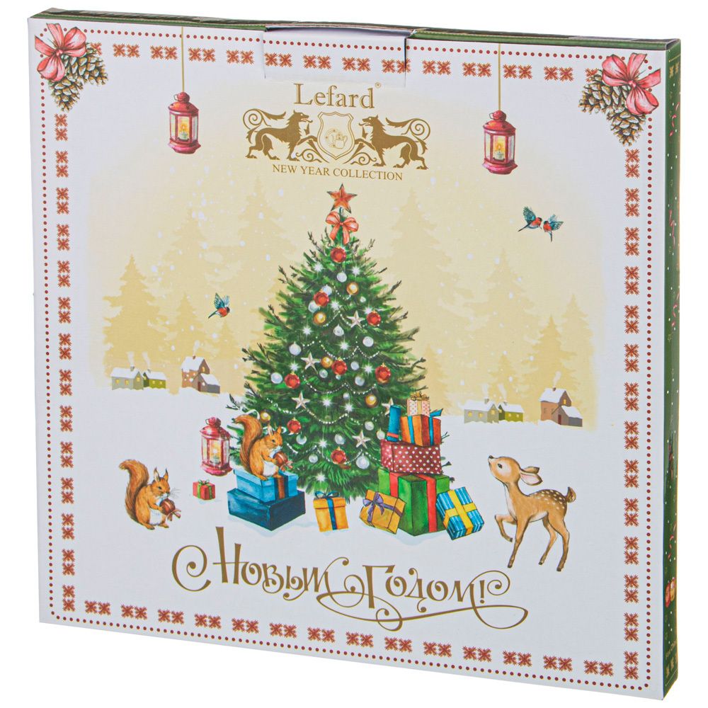 ТАРЕЛКА ОБЕДЕННАЯ LEFARD "ЕЛКА" 26СМ ЗЕЛЕНАЯ (КОР=18ШТ.)