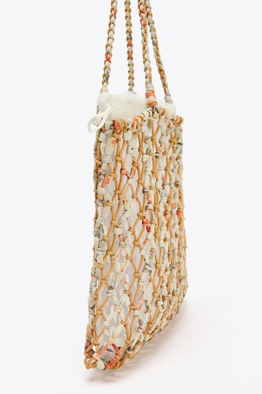 ZARA ПЛЕТЕНАЯ СУМКА, ЖЕЛТЫЙ