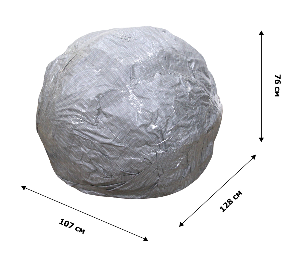 Кресло подвесное Сфера арт.CN600-2024 (стойка+основание.белое.,корзн.белая.,подуш.бирюзовая. 3уп.(М))