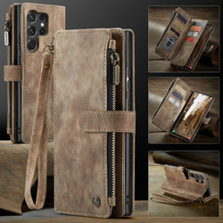 Многофункциональный чехол-кошелек CaseMe 3 in 1 Matte Wallet для Samsung Galaxy S25 Ultra