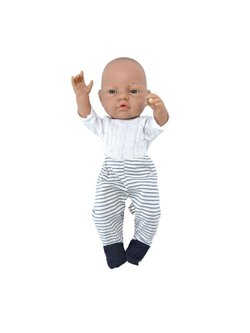 Кукла для девочки Paola Reina 45см виниловая Бэби  в синих ползунках