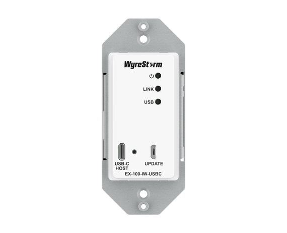 Wyrestorm EX-100-IW-USBC - комплект HDBaseT из приёмника и встраиваемого в стену передатчика на 100м USB 3.2.