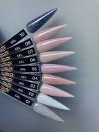 08Гель UV моделирующий V-PRO Glamour 15g со светоотраж.частичками