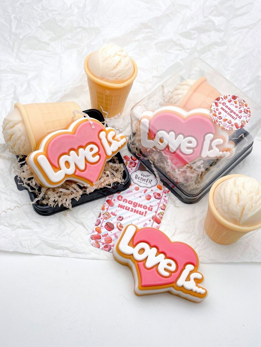 Оригинальный подарок - валентинка из мыла