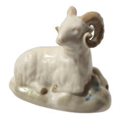 Фарфоровая статуэтка "Баран", ГФЗ, СССР, 1940-1959 гг.