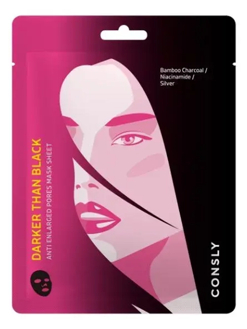 Тканевая маска против расширенных пор Consly Darker than Black Anti Enlarged Pores Mask Sheet