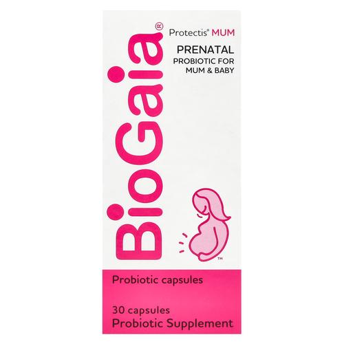 BioGaia, Protectis MUM, пренатальный пробиотик, 30 капсул