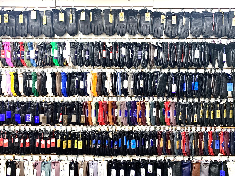 Yongsheng.Кожа теленка. Подклад трикотаж-шерсть.Перчатки.Мужские.10 шт в упаковке.