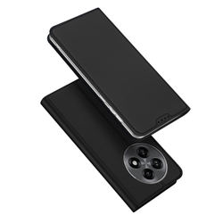 Чехол книжка из PU кожи черного цвета от Dux Ducis для OnePlus 13R, OnePlus Ace 5 и 5 Pro, серия Skin Pro Series Case