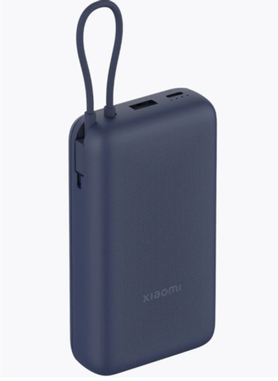 Внешний аккумулятор Xiaomi Power Bank With Cable USB-C 20000mAh 33W Pocket Version (BHR8975GL) синий RUS