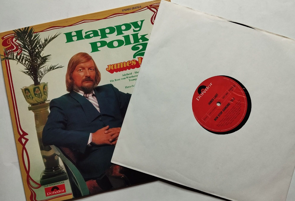 Винтажная виниловая пластинка LP James Last Happy Polka 2 (Germany 1972) (Club Edition)