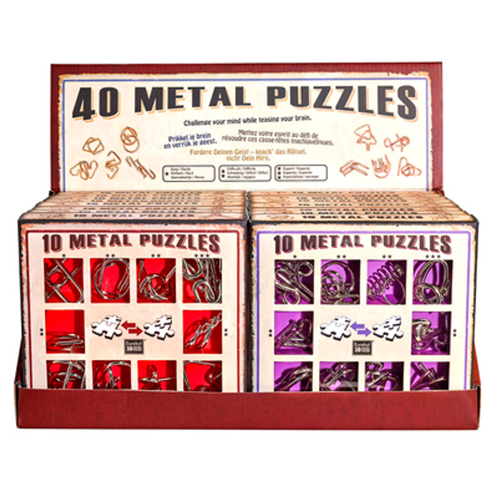 Набор металлических головоломок "Eureka! 3D Puzzle", 16 шт в дисплее