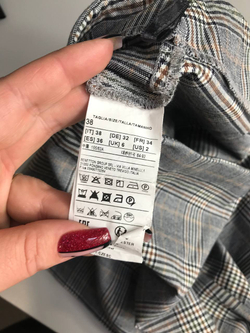 Юбка Benetton в клетку, маркировка 38, визуально на 44 размер