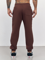 Брюки мужские с начесом "jogger fleece" (коричневый)