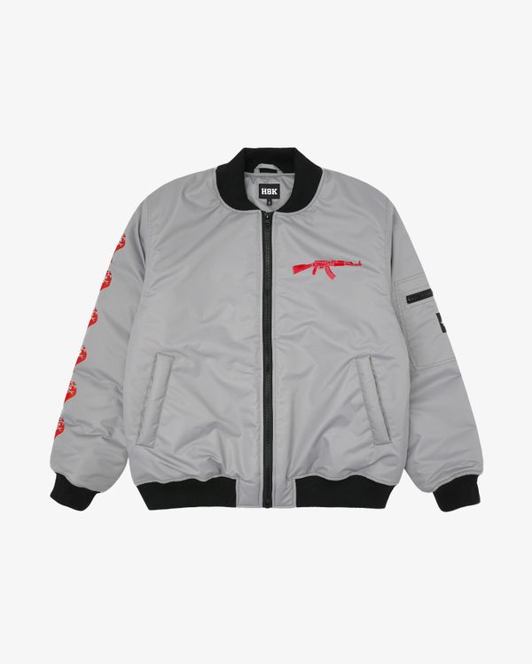 Бомбер Кулак серый - фото 1