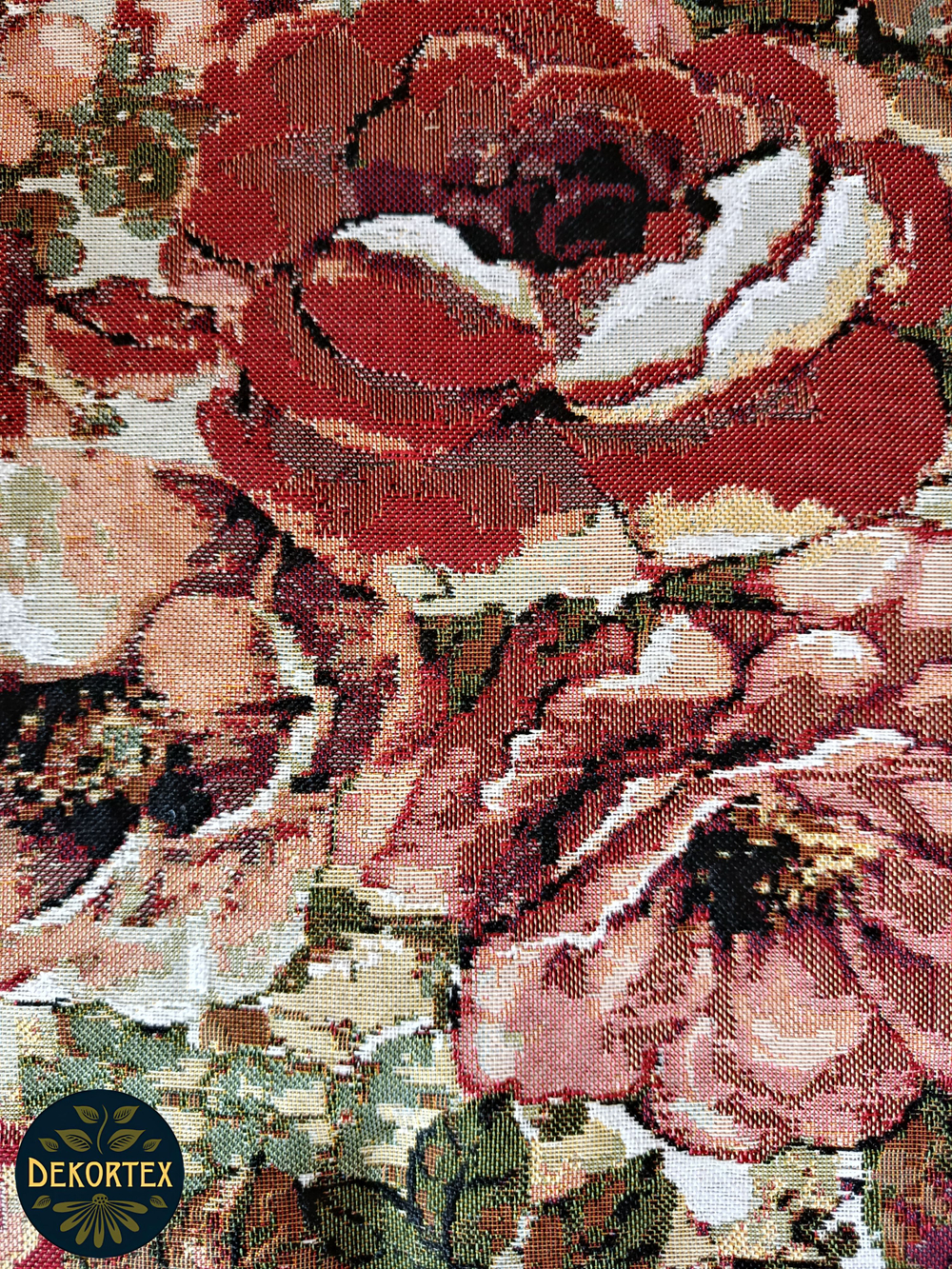 Набор чехлов на табурет из гобелена Дикая роза (33х33 см) - 2шт