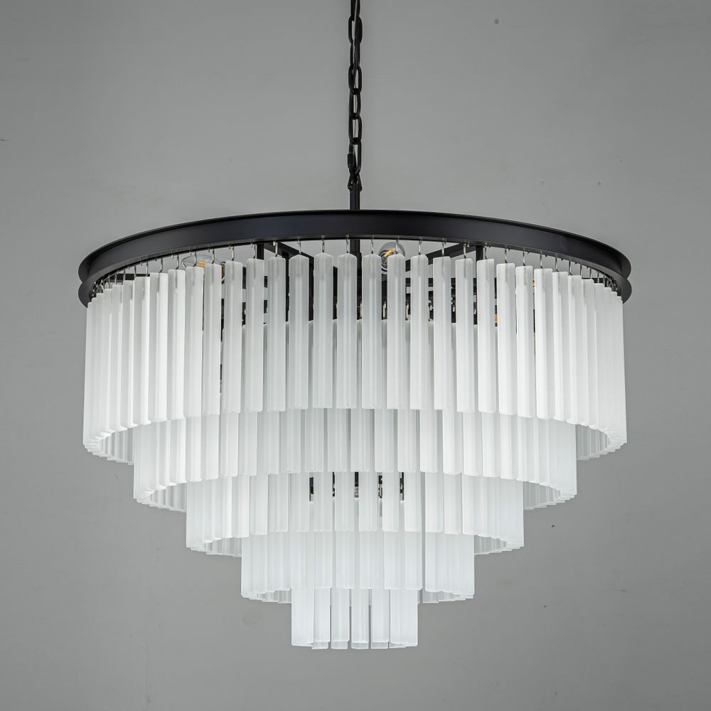 Люстра Odeon 10A black/frost