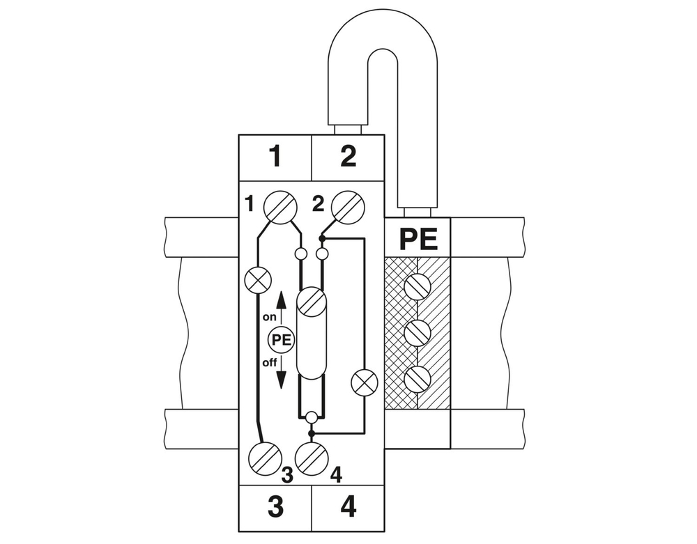 GTF 76/ 48 - Клемма с размыкателем 3121025