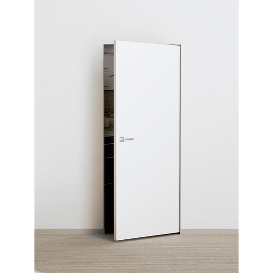 Купить Фото межкомнатной скрытой двери под покраску Profilo Porte P-0 Invisible кромка ABS с внешним открыванием