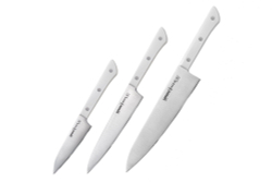 Набор ножей 3шт Samura Harakiri белая рукоять