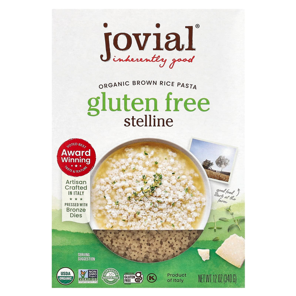 Jovial, Органическая паста из коричневого риса, стеллин, 340 г (12 унций)