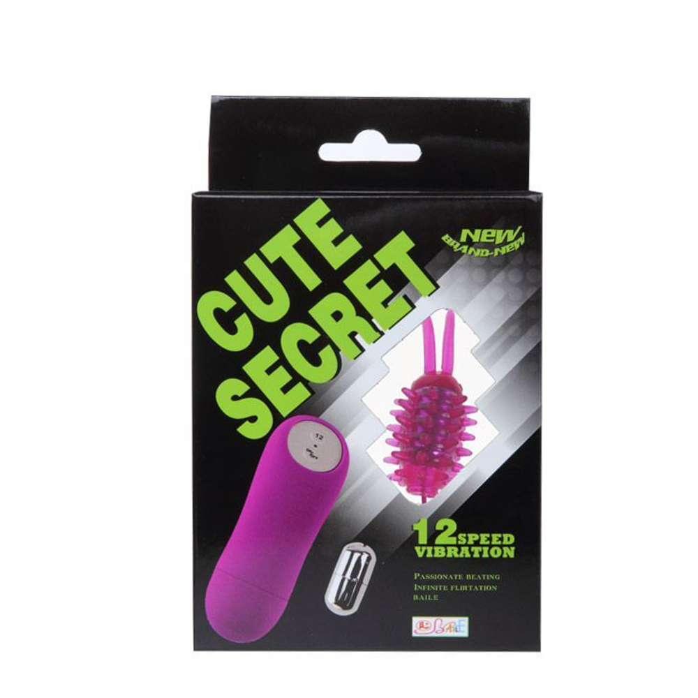 Виброяйцо водонепронецаемое с насадкой Букашка (Цвет: розовый)