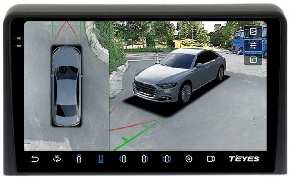 Магнитола для Hyundai Sonata 7 LF 2017-2019 - Teyes CC3-2K-360 на Android 10, 2K QLED, 6Гб+128Гб, CarPlay, 4G SIM-слот, 4 камеры в комплекте