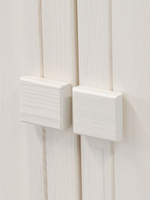 Антресоль 105х50х50, Карлос, 2 двери, массив сосны, белый воск, Dipriz