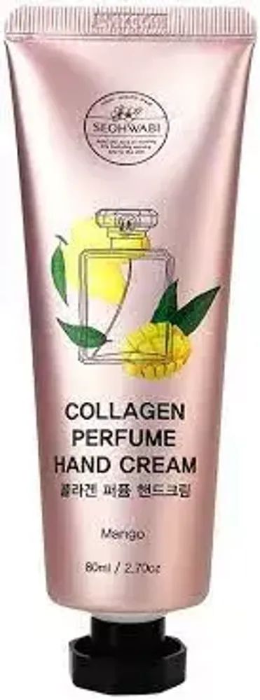 Крем для рук с ароматом манго SEOHWABI Collagen Perfume Hand Cream Mango 80 мл