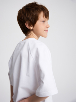 Футболка оверсайз реглан Mjölk White, из плотного хлопка