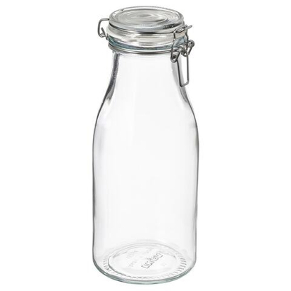 Банка для продуктов с крышкой IKEA KORKEN (КОРКЕН), Стекло, 1 л