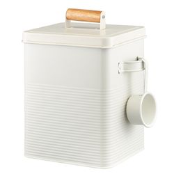 Банка для хранения универсальная Irmel, 6,2 л, с ложкой, молочная