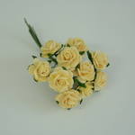 Роза открытая мини 1,5 см на ножке, цвет в ассортименте