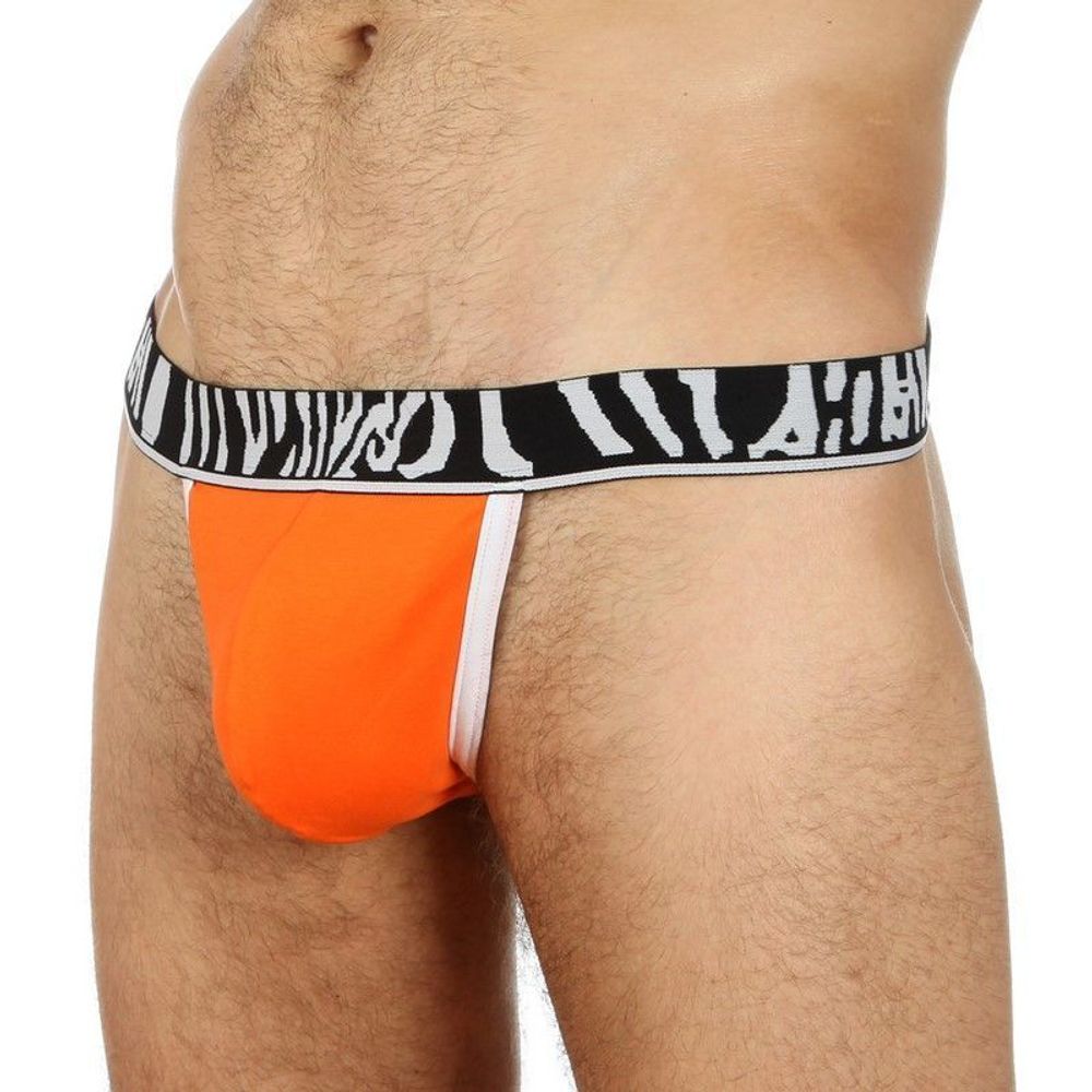 Мужские трусы стринги Movere ZEBRA ORANGE String