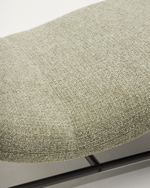 Кушетка Osla из зеленого шенилла с ножками из матовой нержавеющей стали, 175 см