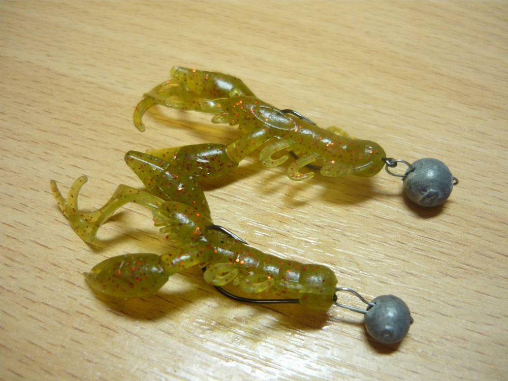 Мягкая приманка Lucky John ROCK CRAW 2.8in (72 мм), цвет CA35, 6шт