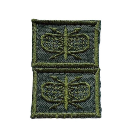 Нашивка петличная РТВ поле на липе