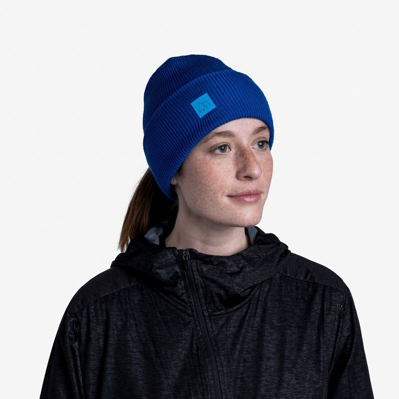 Шапка Buff Crossknit Hat Solid Azure Blue Фото 8