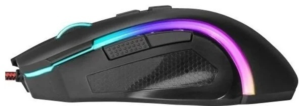 МЫШЬ ПРОВОДНАЯ ИГРОВАЯ ОПТИЧЕСКАЯ REDRAGON GRIFFIN (ЧЕРНЫЙ) USB, 7 КНОПОК, 800-7200 DPI